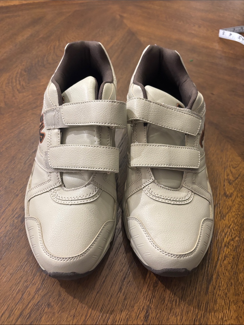 Fila men’s Velcro Sneakers in Light Beige and Brown